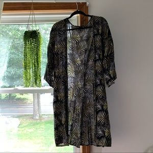 Green long sleeve modest cover up